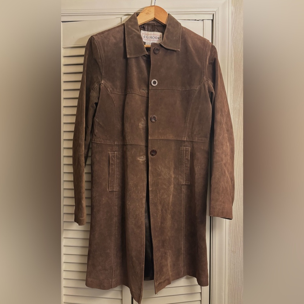 JG HOOK SUEDE COAT *VINTAGE*1990s*